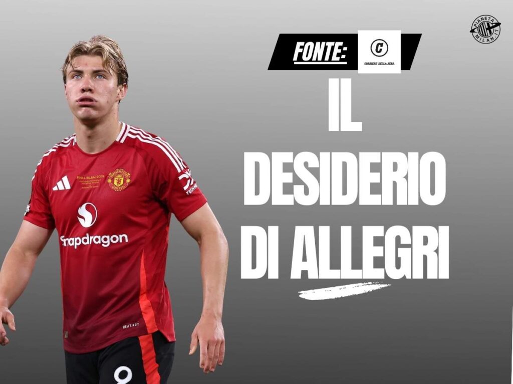 Calciomercato Milan, Hojlund: il desiderio di Allegri. E c'è un rischio