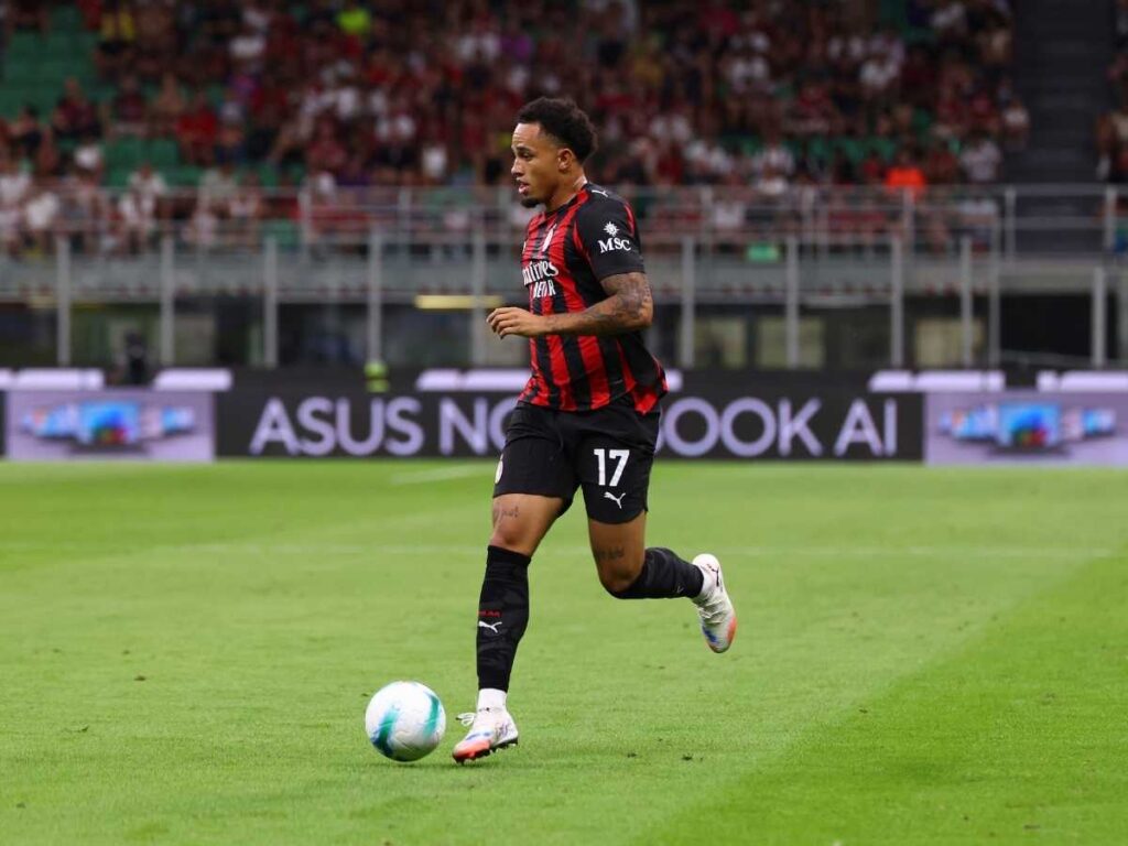 Noah Okafor AC Milan Milan-Bari 2-0 Coppa Italia 2025-2026