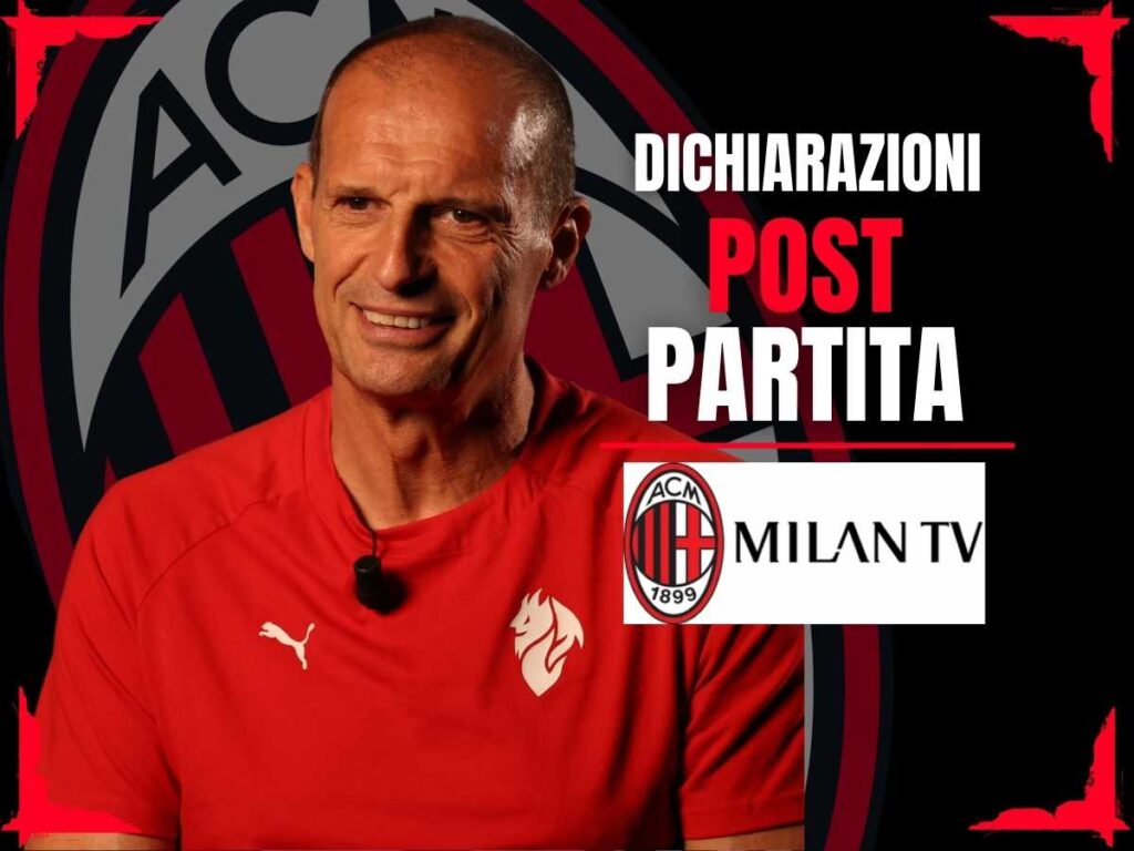 Massimiliano Allegri AC Milan post-partita Milan TV 2025-2026