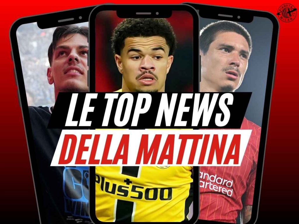 Calciomercato Milan: attesa Jashari, sprint Athekame. Su Nunez ...