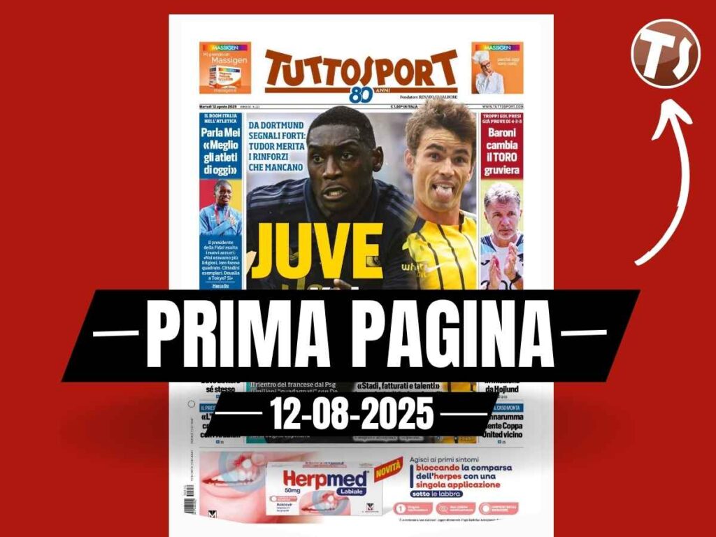 Prima pagina Tuttosport: "Il Milan va in missione da Hojlund"