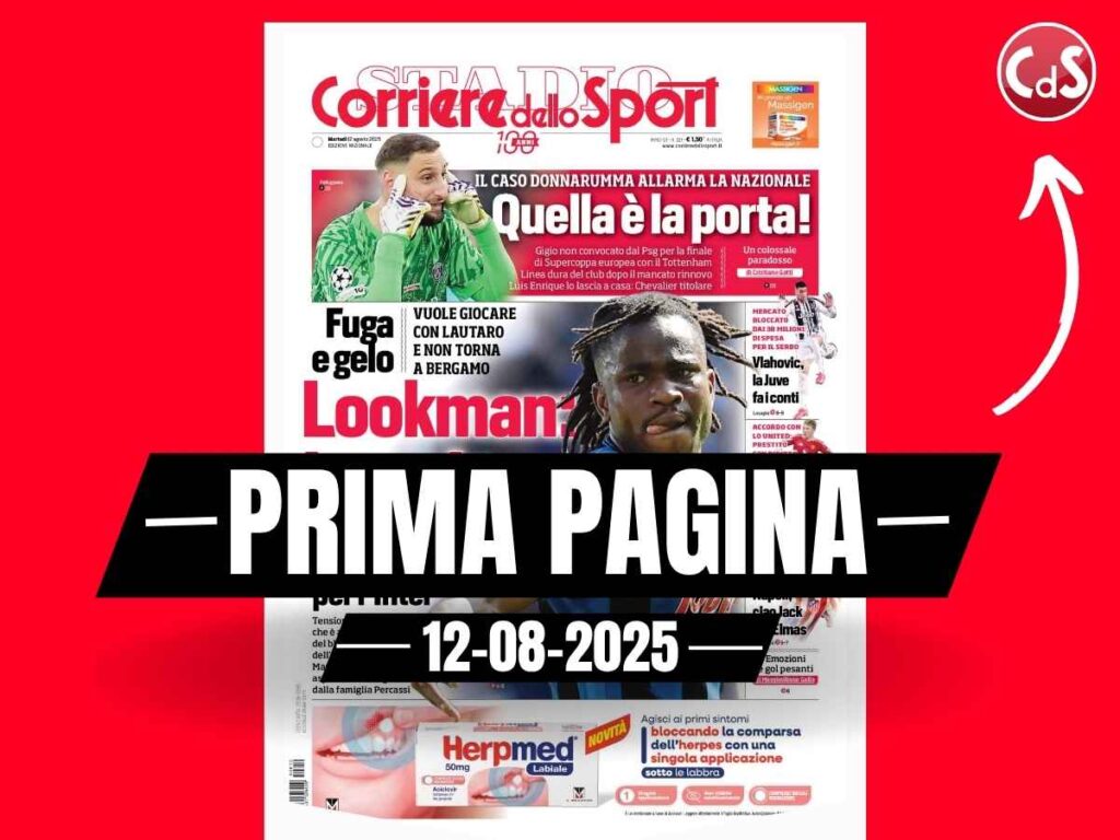 Prima pagina Corriere dello Sport: "Il Milan prenota Hojlund"