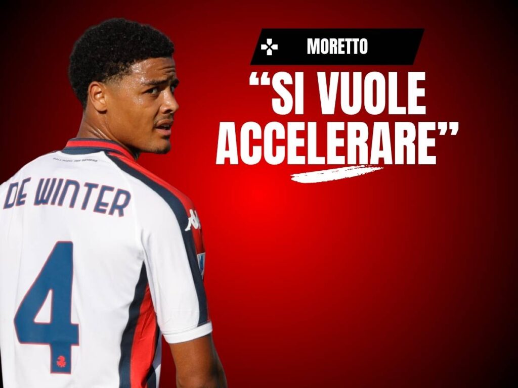 Milan, Moretto: "Trattativa per De Winter. I rossoneri vogliono accelerare"