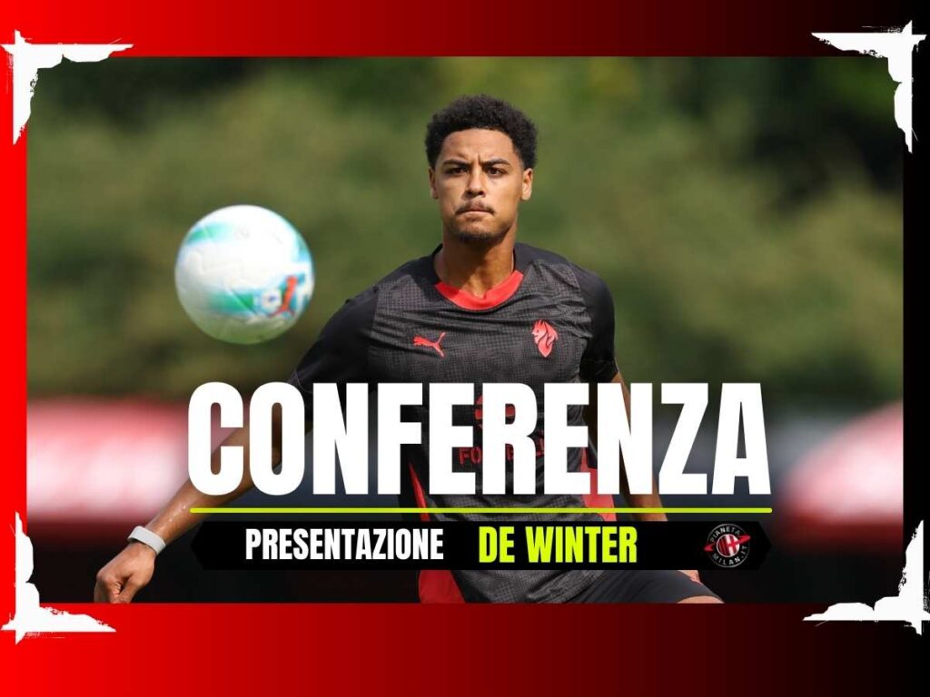 Conferenza Stampa LIVE presentazione Koni De Winter AC Milan