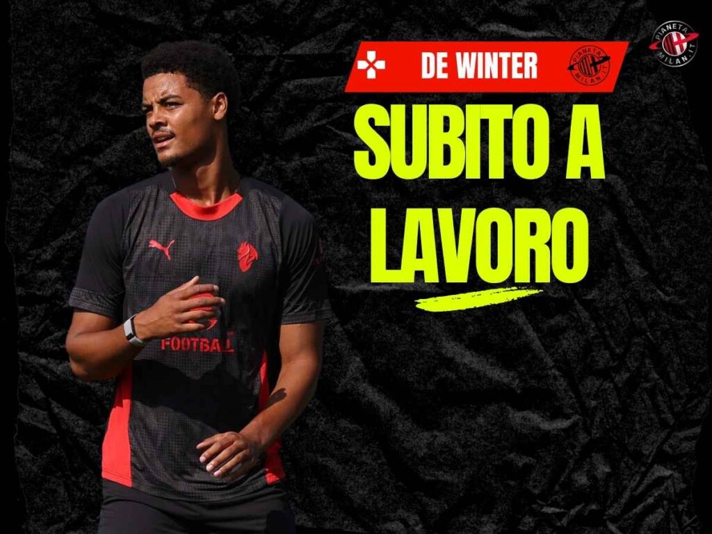 Milan, De Winter: primo allenamento rossonero. Eccolo a lavoro | VIDEO