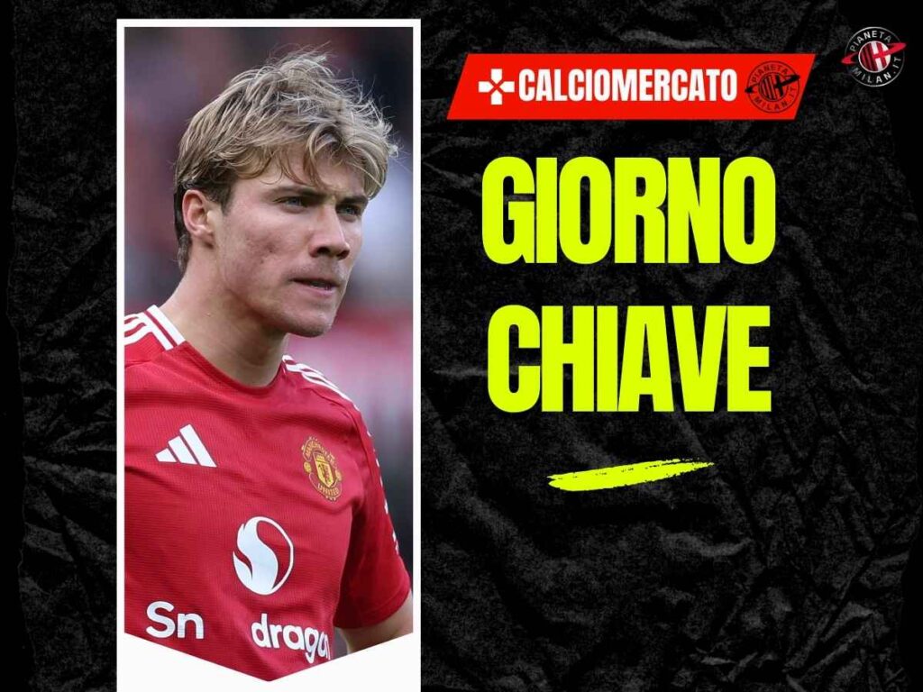 Calciomercato Milan, Schira: "Domani incontro tra United e Hojlund"