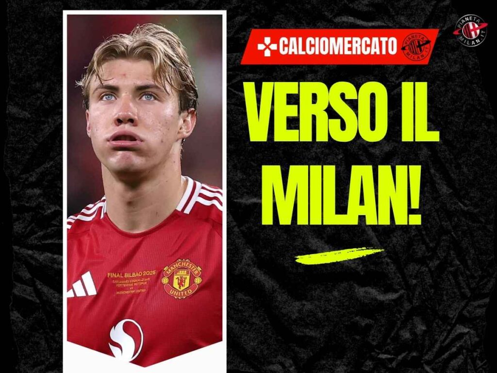 Calciomercato Milan, Hojlund si avvicina: ecco cosa manca per chiudere