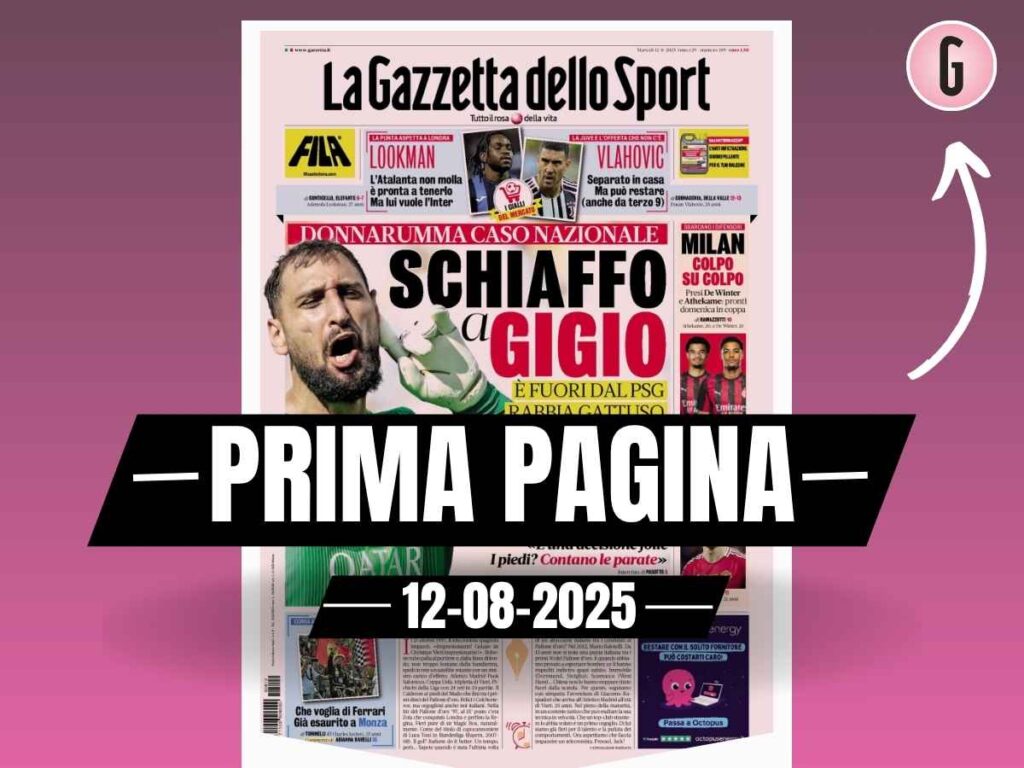 Prima pagina Gazzetta dello Sport: "Milan, De Winter e Athekame"