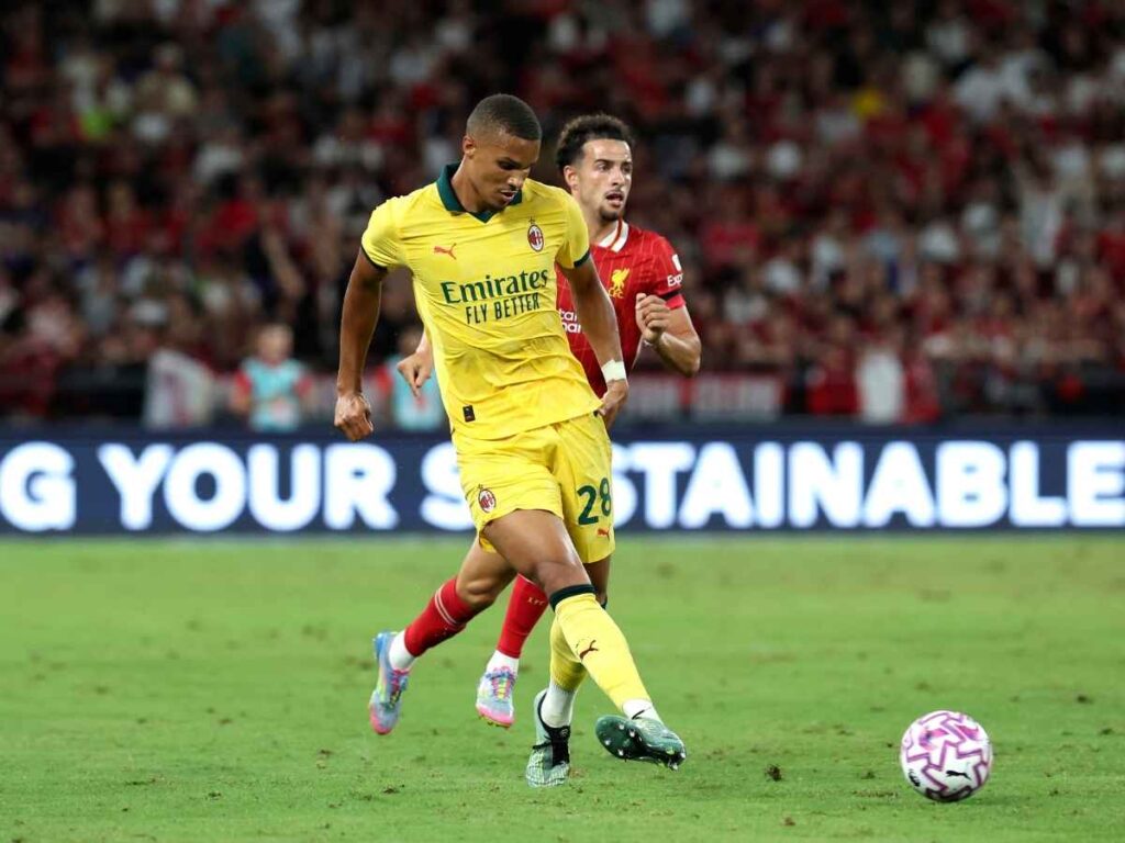 Malick Thiaw AC Milan amichevole Liverpool-Milan 2-4