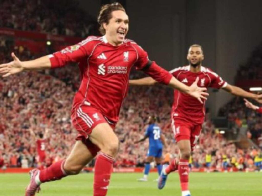 Milan, guarda Chiesa! Entra e fa vincere il Liverpool in Premier | VIDEO (screen Gazzetta.it)