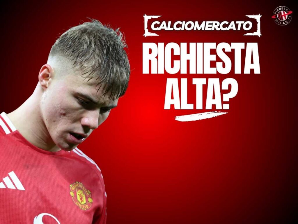 Calciomercato Milan, Hojlund: lo United spara alto! La possibile cifra