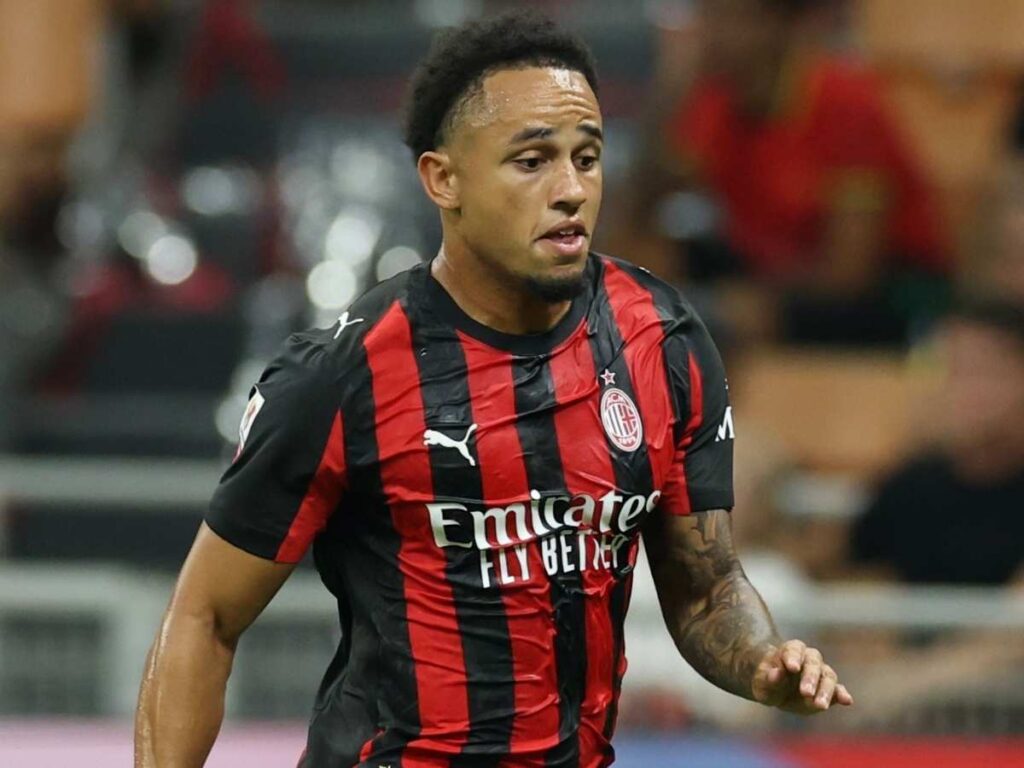 Noah Okafor AC Milan Milan-Bari 2-0 Coppa Italia 2025-2026