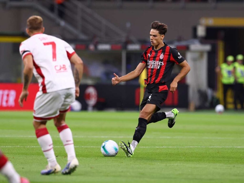 Samuele Ricci AC Milan Milan-Bari 2-0 Coppa Italia 2025-2026