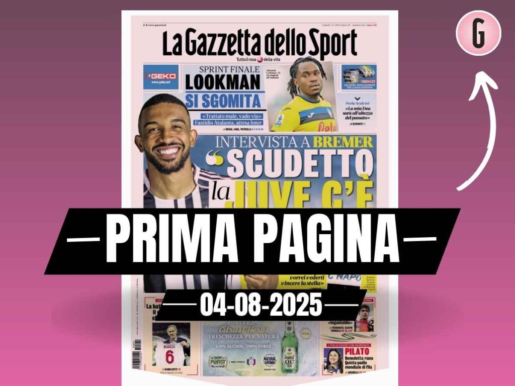 Prima pagina Gazzetta dello Sport: "Milan, la battaglia di Baresi"