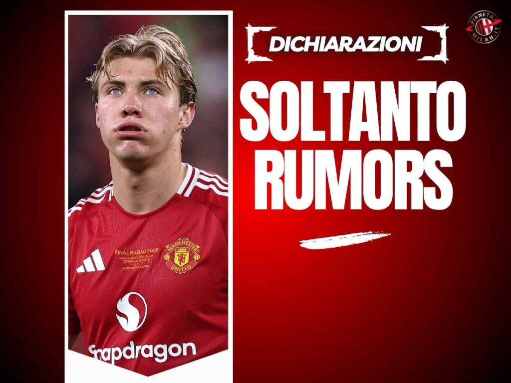 Calciomercato Milan, sfuma Hojlund per l'attacco? Le parole del danese