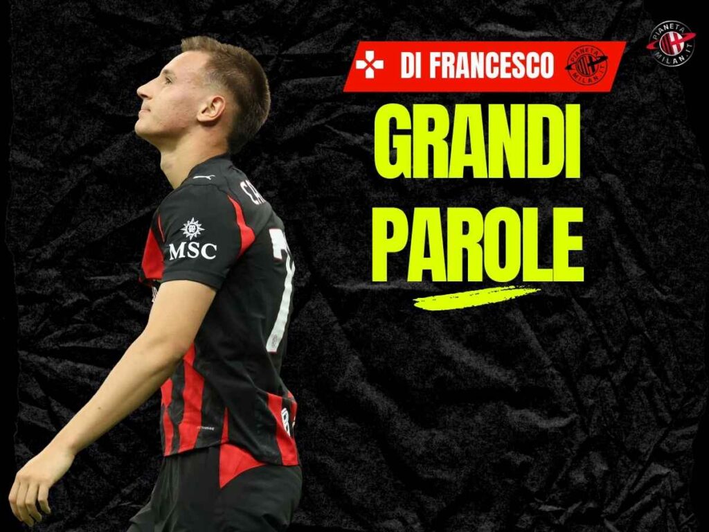 Milan, senti Di Francesco: "Camarda ha fatto un assist da giocatore vero"