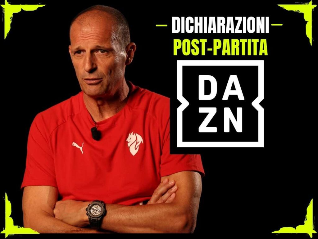 Massimiliano Allegri AC Milan post-partita DAZN 2025-2026