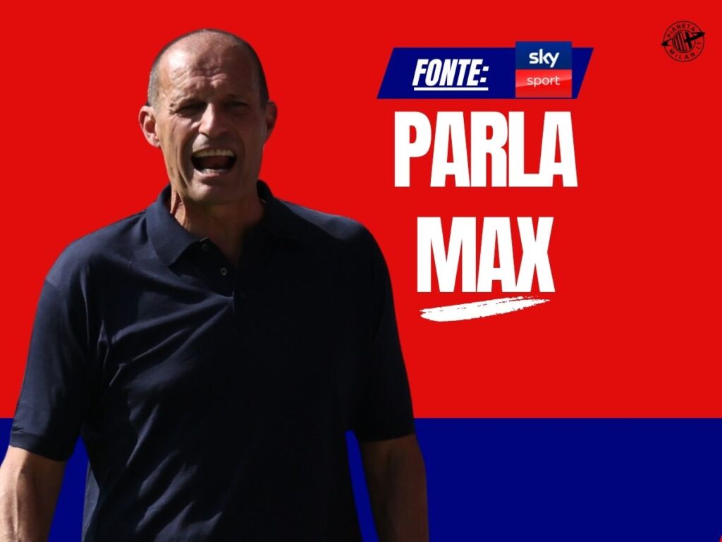 Milan, Allegri: "Dispiace per Thiaw. Mercato? Tre difensori li abbiamo ..."
