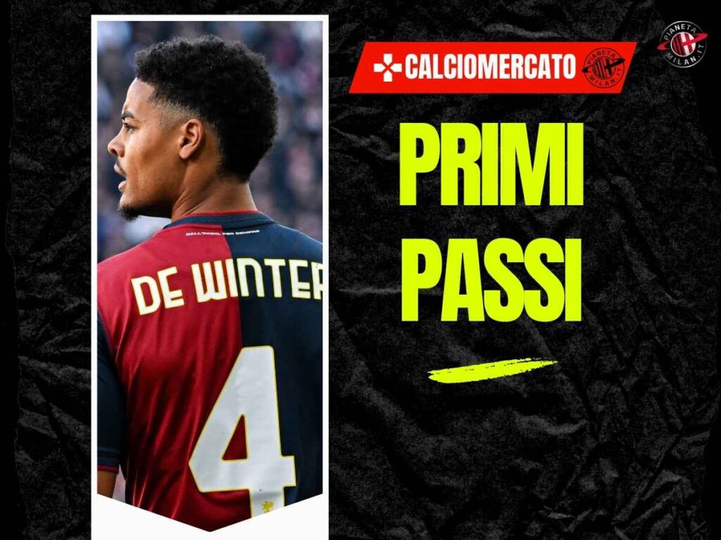 Calciomercato Milan, arriva De Winter: il programma della sua giornata