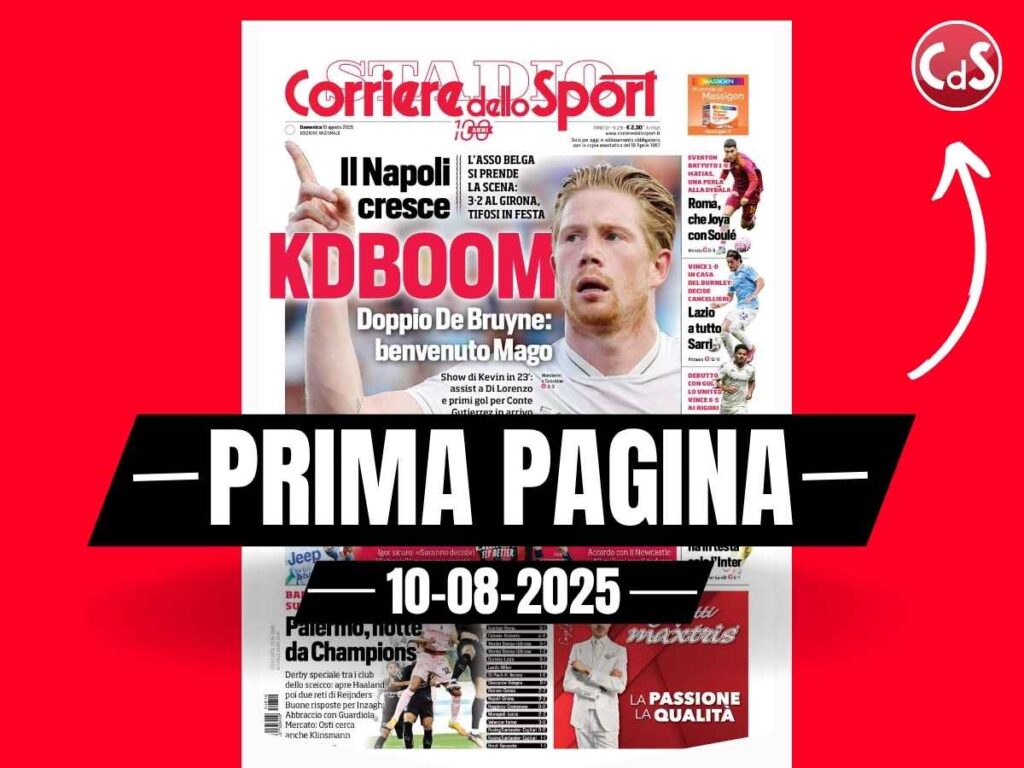 Prima pagina Corriere dello Sport: "Thiaw in Premier. Milan, ora Leoni"