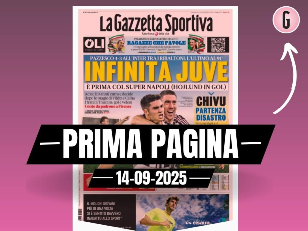 Prima pagina Gazzetta dello Sport: da Modric a Rabiot. Il Milan con le stelle