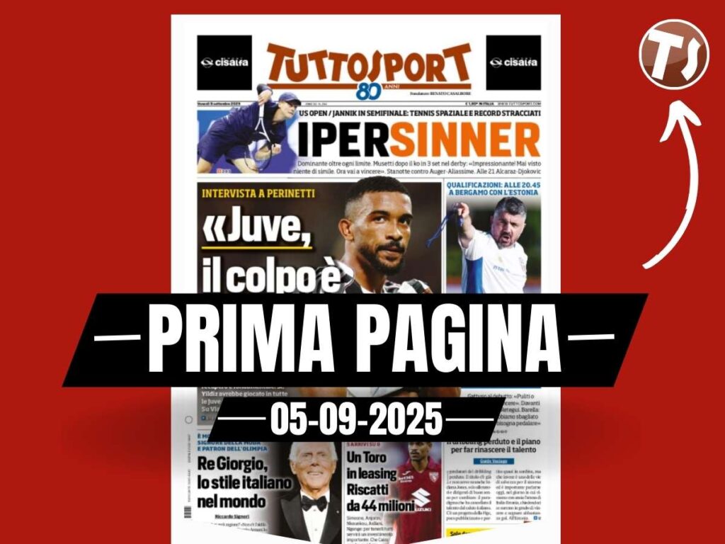 Prima pagina Tuttosport, Italia la prima di Gattuso: "Ringhio Mondiale"