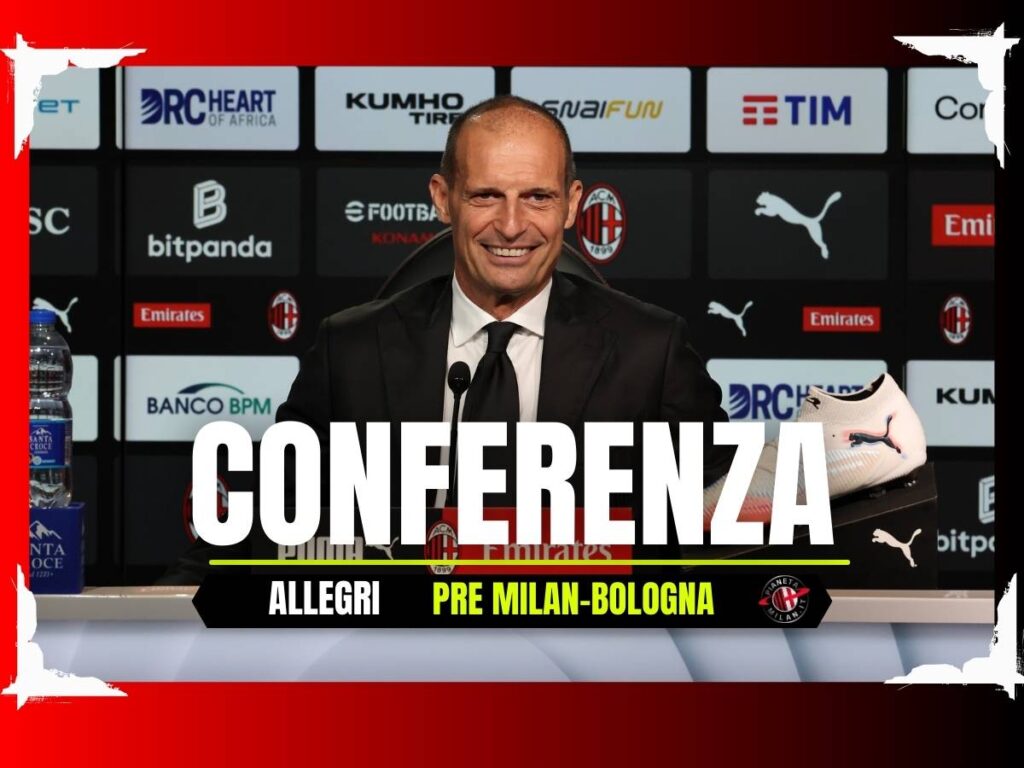 Conferenza Milan-Bologna, le parole di Allegri alla vigilia | LIVE News