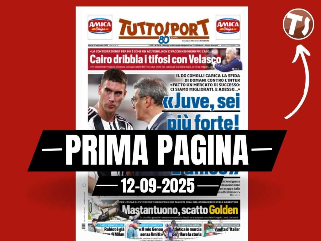 Prima pagina Tuttosport: Rabiot è già pazzo di Milan