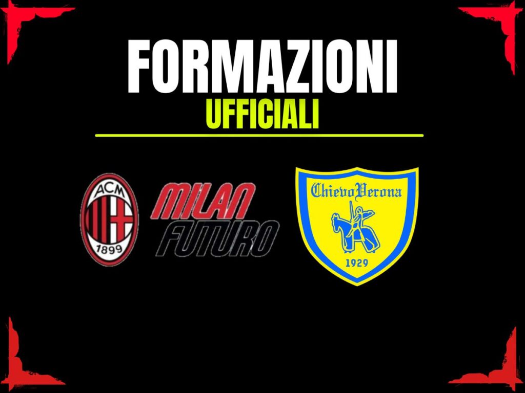 Milan Futuro-Chievo: ecco l'11 iniziale scelto da mister Oddo