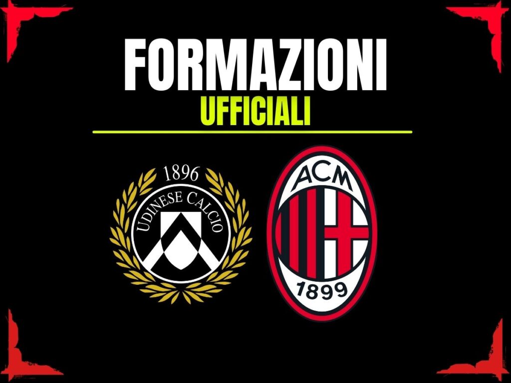 Udinese-Milan, le formazioni ufficiali: torna Pulisic. In porta Terracciano