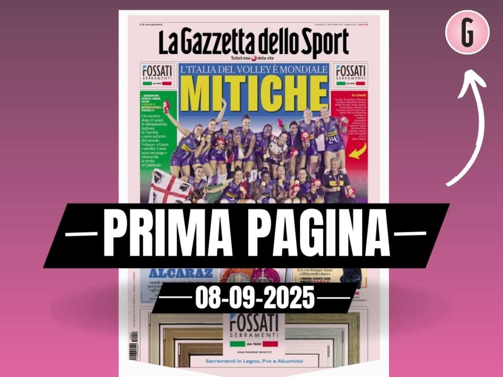 Prima pagina Gazzetta dello Sport: "Israele-Italia, Gattuso cerca gol"