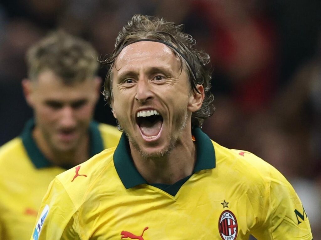 Milan-Bologna, decide l'eterno Modric. Espulso Allegri per proteste