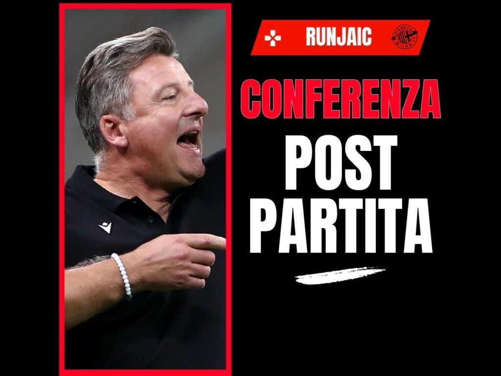 Runjaic Udinese conferenza post-partita Udinese-Milan 20 settembre 2025
