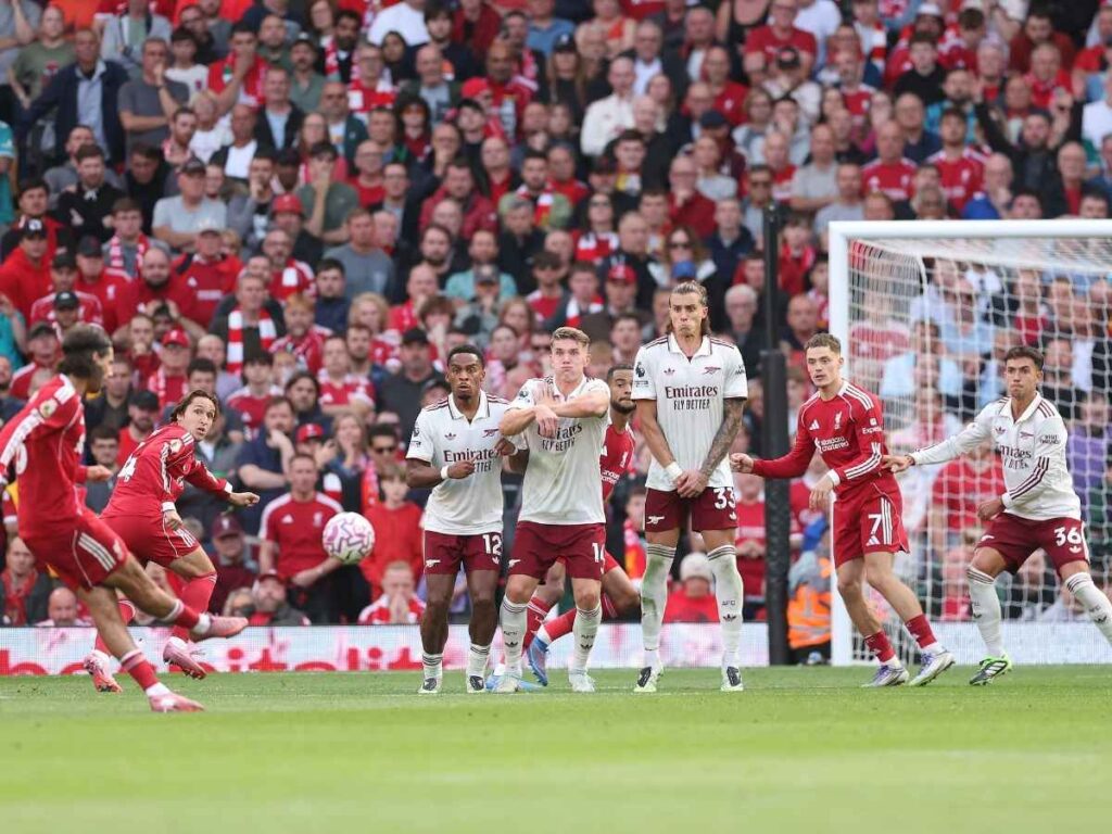 gol Dominik Szoboszlai Liverpool-Arsenal 1-0 Premier League 2025-2026