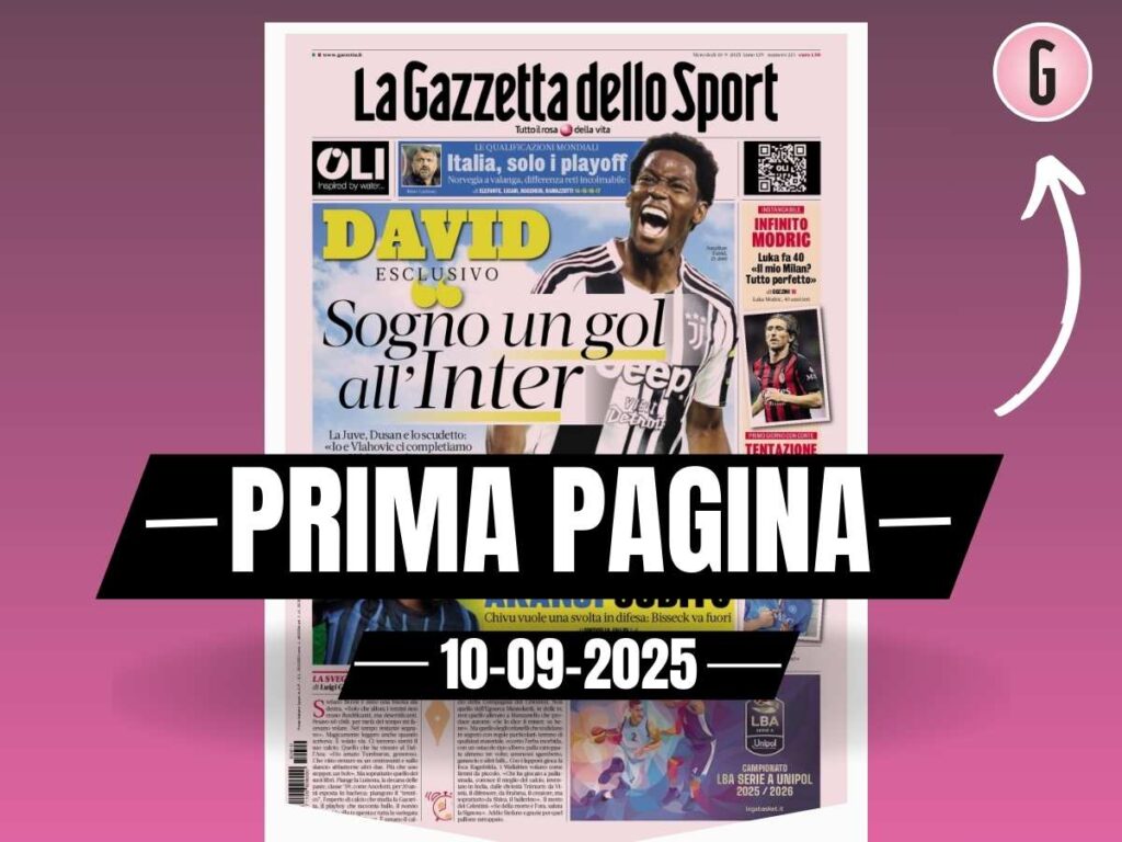 Prima pagina Gazzetta dello Sport: "Modric: 'Il mio Milan? Tutto perfetto'"