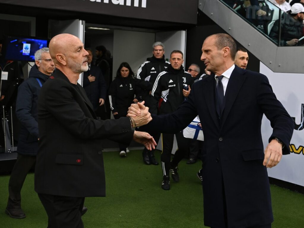 Allegri contro Pioli in Milan-Fiorentina, gli ultimi due allenatori Scudetto rossoneri