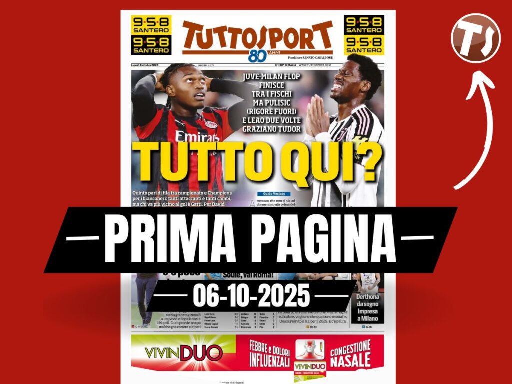 Prima pagina Tuttosport DATA-3