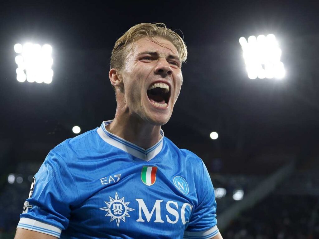 Milan, rimpianto Højlund? Ecco la sua doppietta in Champions League con il Napoli