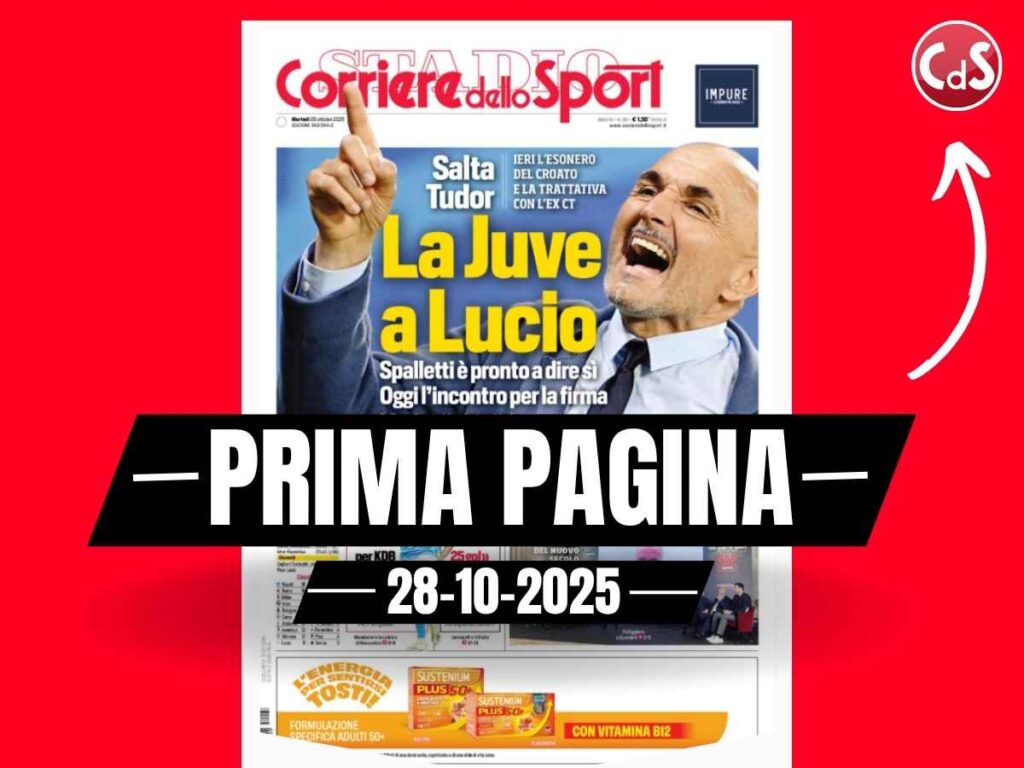 Prima pagina Corriere dello Sport, Allegri: "Leao vale 25 gol"