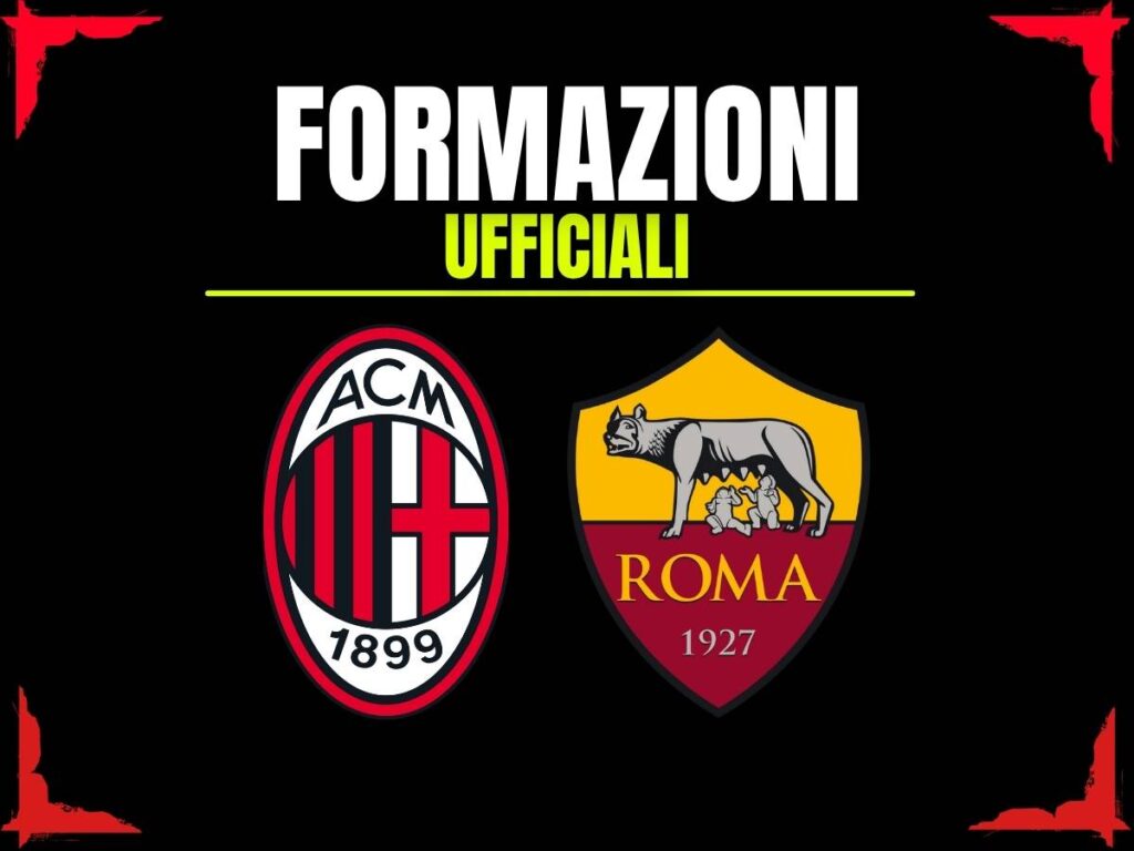 Milan-Roma, le formazioni ufficiali: un cambio dietro. Coppia d'attacco inedita
