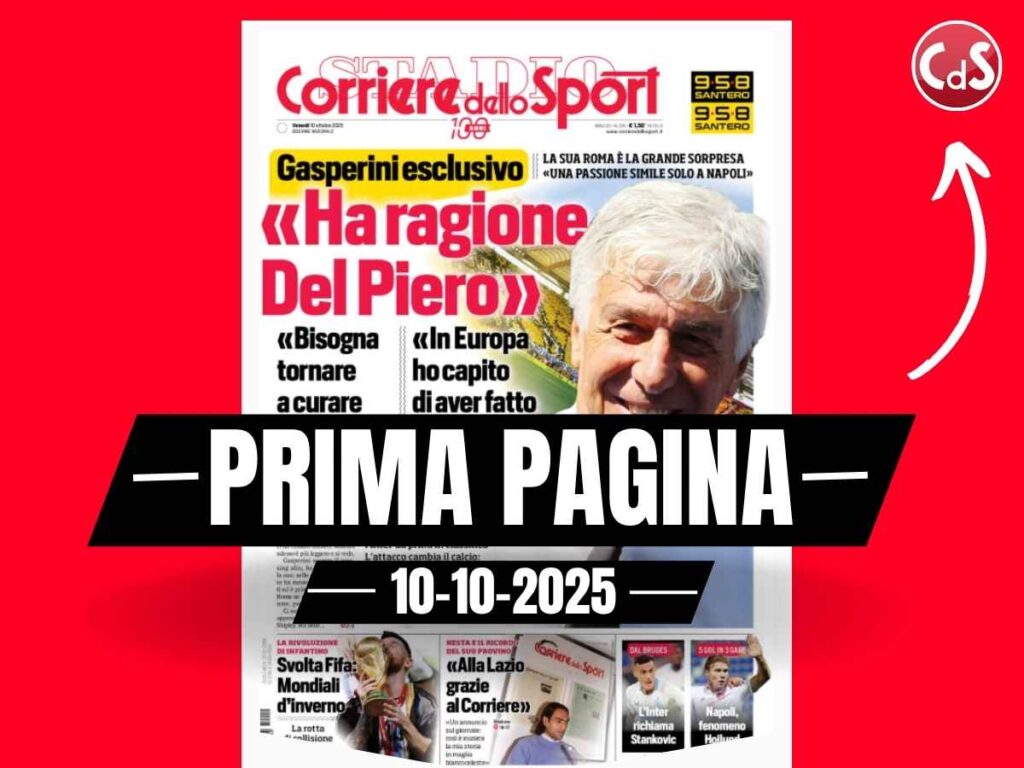 Prima pagina Corriere dello Sport: "Il ritorno di Tomori con rinnovo"