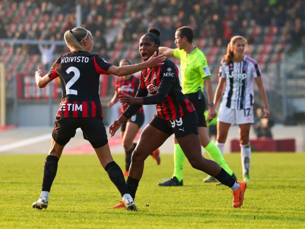 Milan Femminile-Juventus: grande vittoria delle rossonere e terzo posto