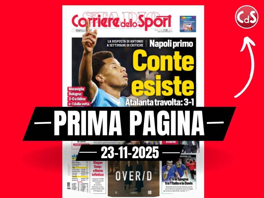 Prima pagina Corriere dello Sport: "Derby Inter-Milan, Chivu e Allegri a carte scoperte"