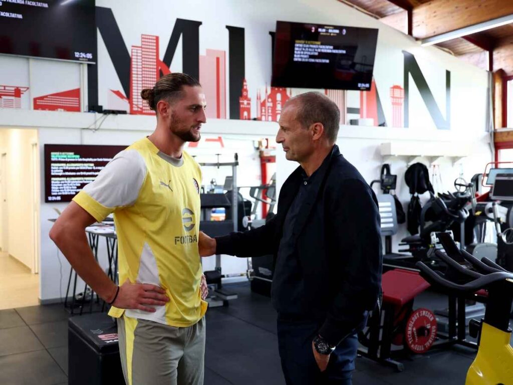 AC Milan Rabiot Allegri 20 novembre 2025