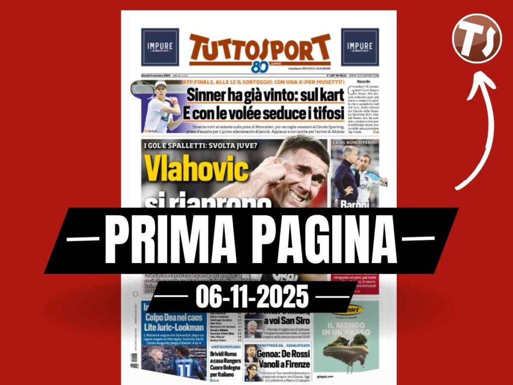 Prima pagina Tuttosport: "Inter e Milan a voi San Siro"