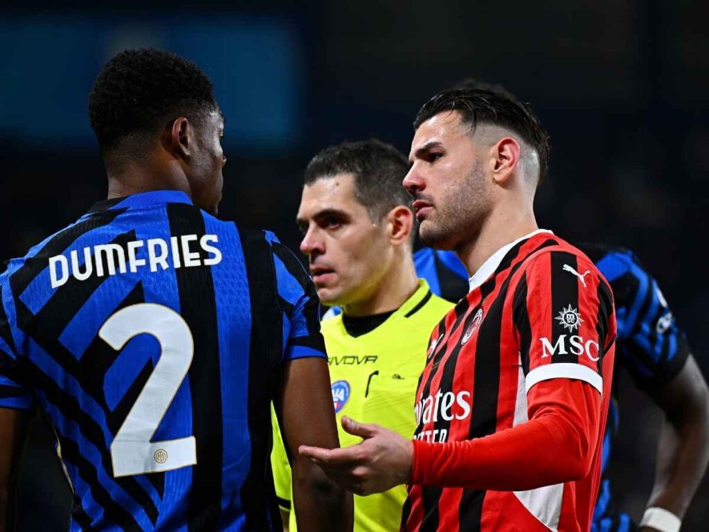 Risse, rossi e striscioni: nel derby mancherà il duello di fuoco tra Dumfries e Theo Hernandez