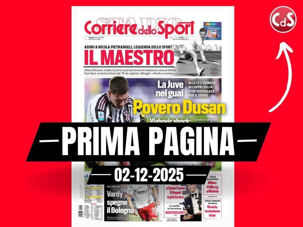Prima pagina Corriere dello Sport: "Milan, caccia alla punta: Füllkrug o Mateta"