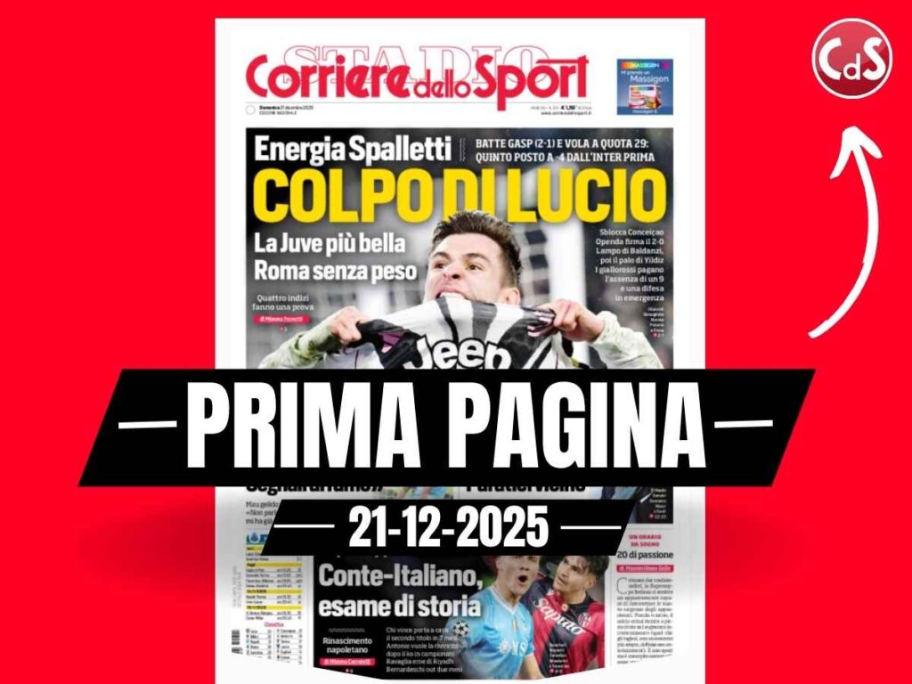 Prima pagina Corriere dello Sport: "La Fiorentina cambia: Paratici vicino"