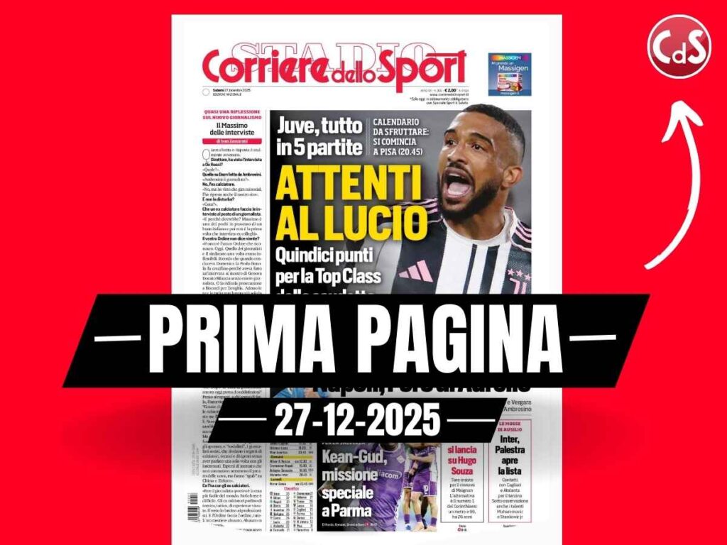 Prima pagina Corriere dello Sport: "Il nodo del portiere: il Milan si lancia su Hugo Souza"