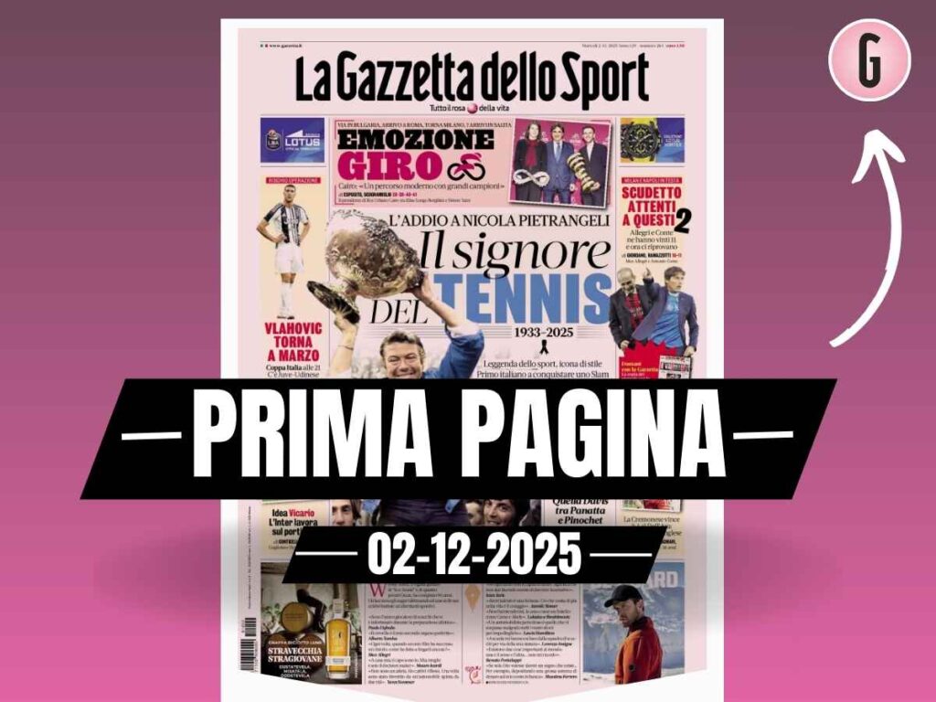 Prima pagina Gazzetta dello Sport: "Scudetto, attenti ad Allegri e Conte: ne hanno già vinti 11"